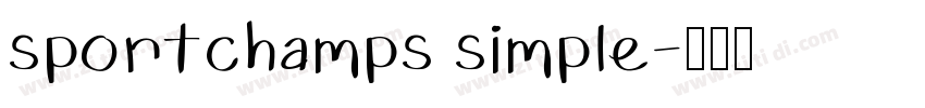 sportchamps simple字体转换